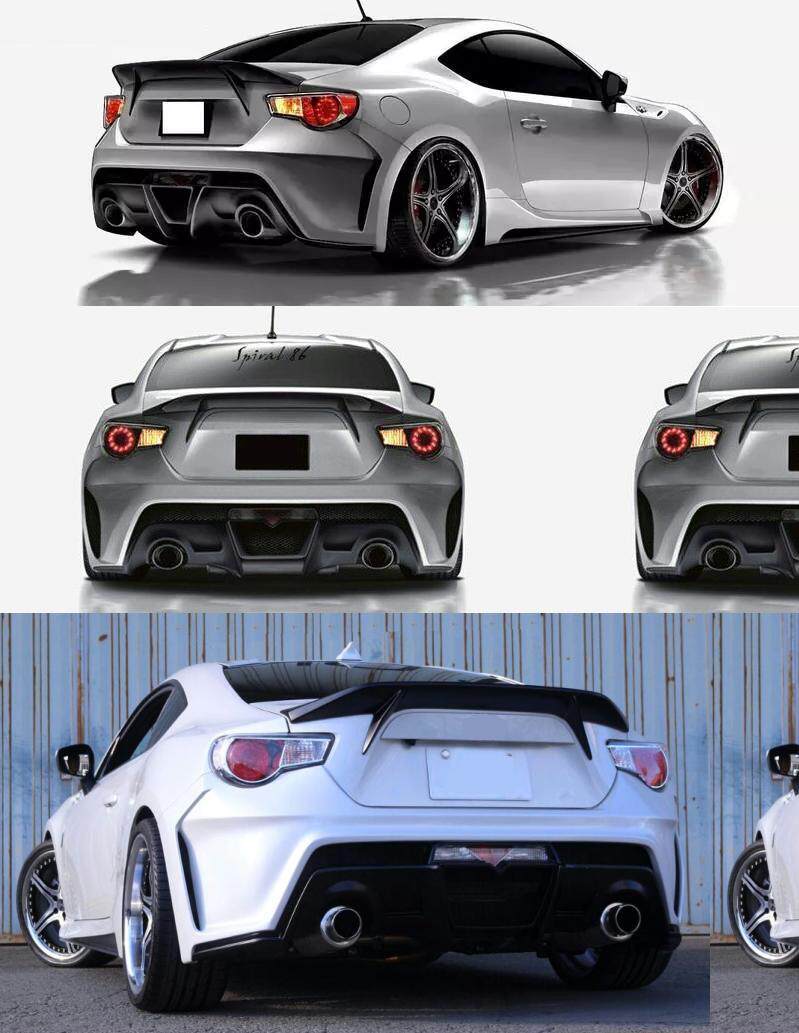 GT 86\\BRZ 수정된 ABFLUG 스타일 대형 압력 리어 윙