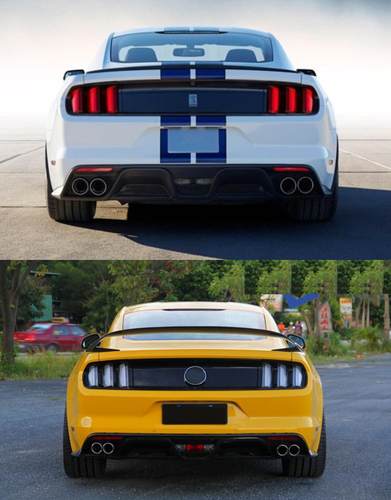 15~17款Mustang改装GT350R四出后唇\碳纤维后唇