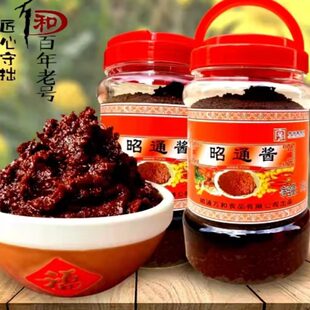 昭通万和黄豆酱1800克瓶装家用调味料酱特产辣椒酱炒菜多用途酱料