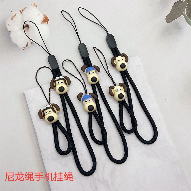 手机挂绳手腕绳短款卡通手机挂饰