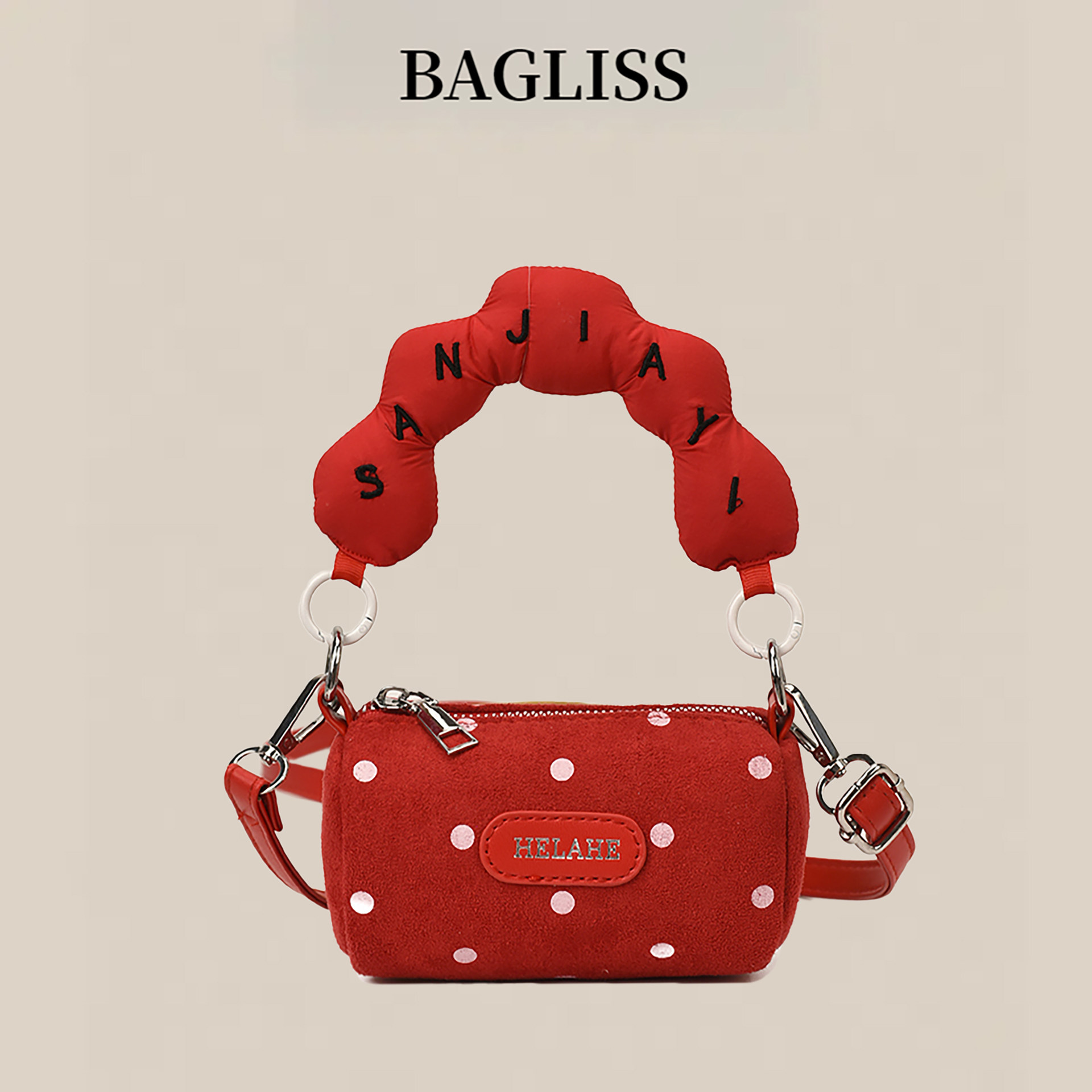 超火复古斜挎小包包女2025新款秋冬小众可爱迷你手机包手拎枕头包