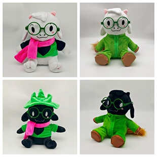 跨境卡通动漫Deltarune游戏羊眼镜羊毛绒玩具娃娃公仔游戏周边