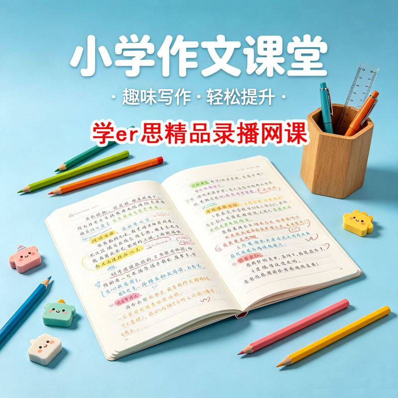 小学生作文视频课写作技巧5网课电子版学习资料自学少儿课程教程