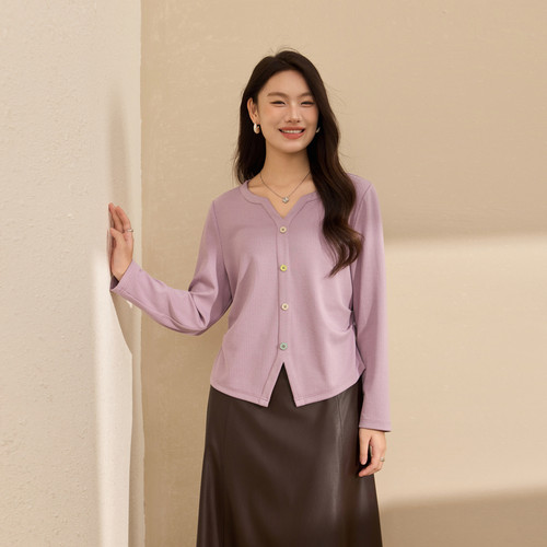 纤莉秀大码女装韩系减龄气质上衣