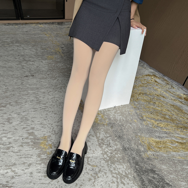 纤莉秀大码女装秋季新品胖mm薄款光腿神器自然裸感打底连裤袜