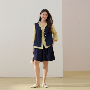 老钱风通勤套装 胖mm2026夏装 纤莉秀大码 时髦宽松套装 新款 女装