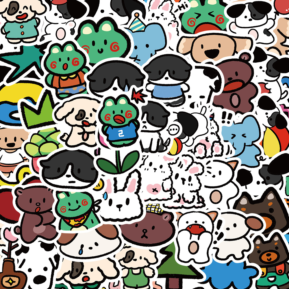 涂中鸦贴纸/立体贴纸65张卡通