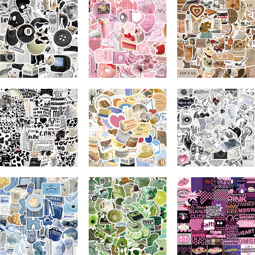 涂中鸦贴纸/立体贴纸50张卡通