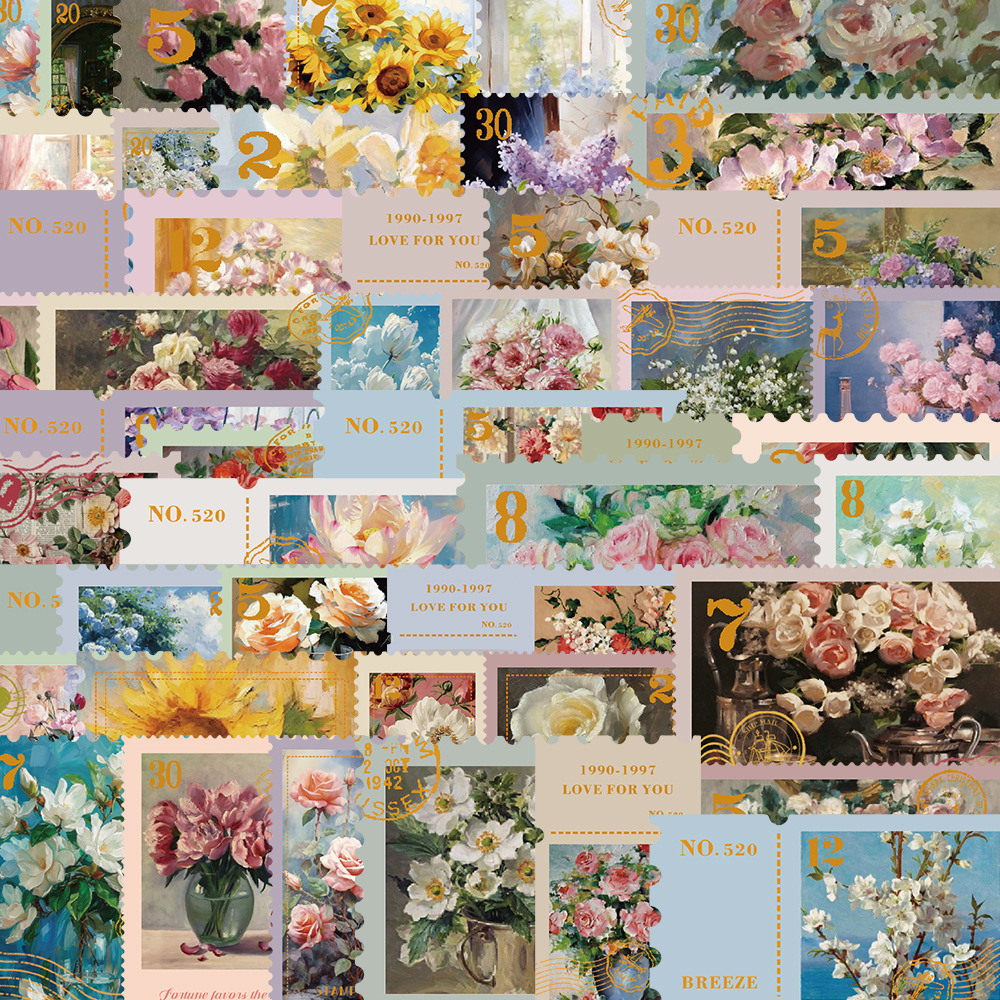 涂中鸦贴纸/立体贴纸50张风花