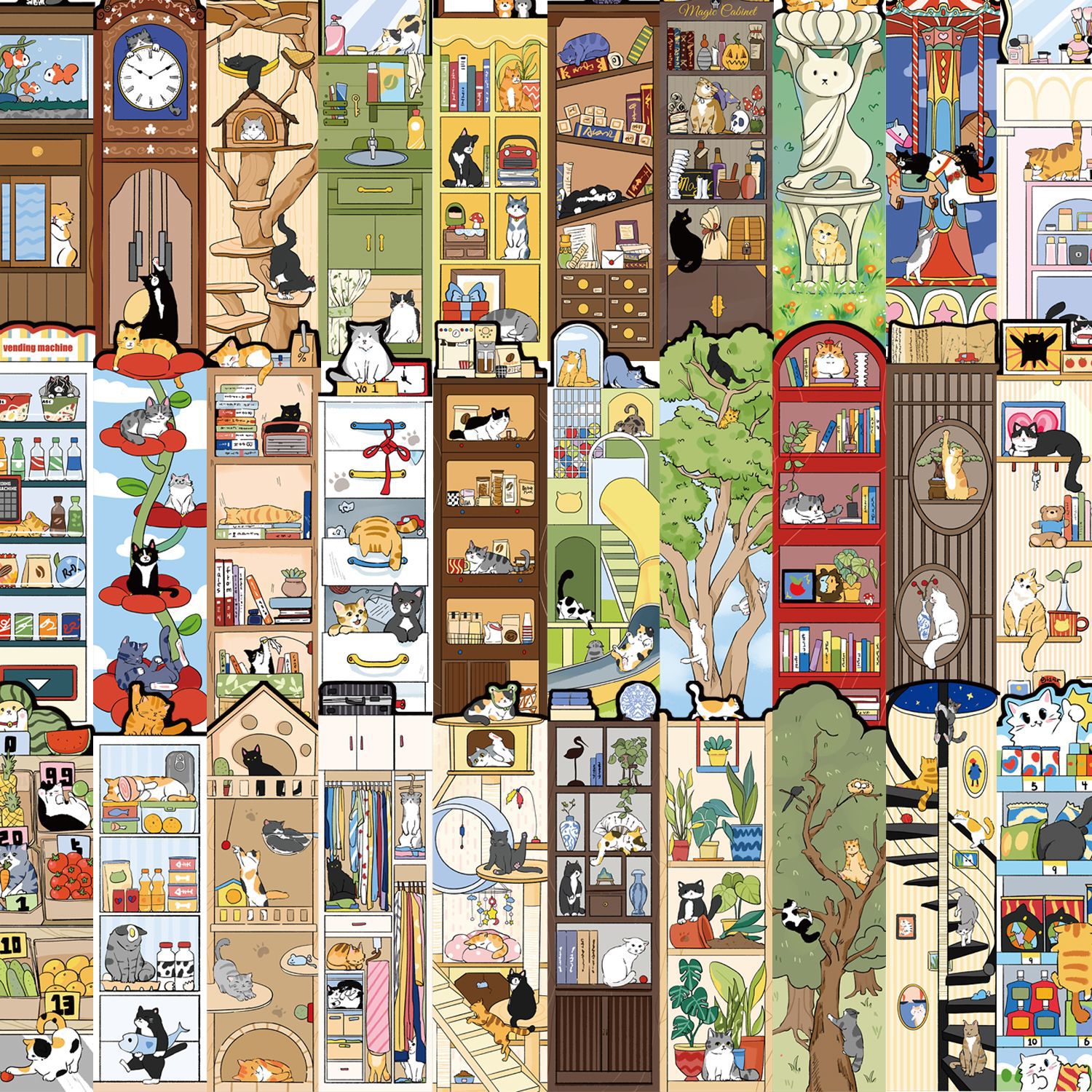 涂中鸦贴纸/立体贴纸30张可爱