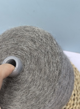 UPW原桶原标马海型拉绒羊驼绒线 1/8支柔软贴身秋冬外套围巾不扎