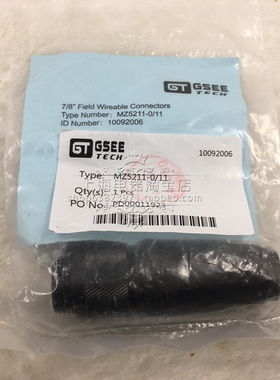 吉诺重载插头插座MZ5211-0-11传感器连接器 接近开关连接器