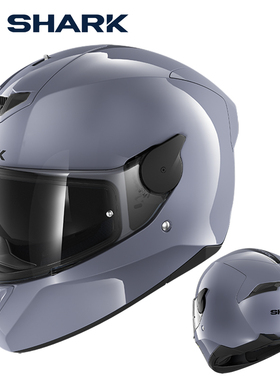 SHARK星空2代鲨鱼摩托车头盔男女四季通用机车防雾全盔双镜片
