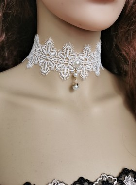 韩日蕾丝原宿甜美女生配饰品颈链