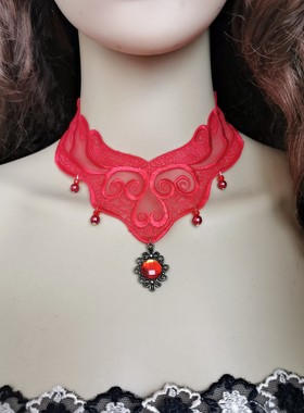 短款糖蕾丝锁骨链女项链