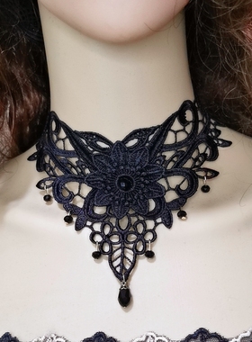 包邮新品纱网蕾丝假领女王颈饰