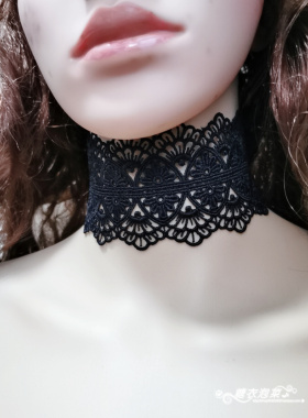 颈纹日韩疤痕颈链脖子糖女