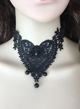 颈链夸张白色黑色韩版