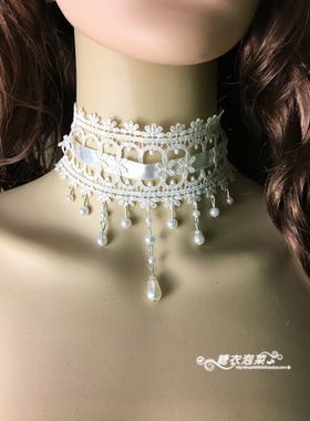 满包邮加宽女颈纹遮盖围脖珍珠