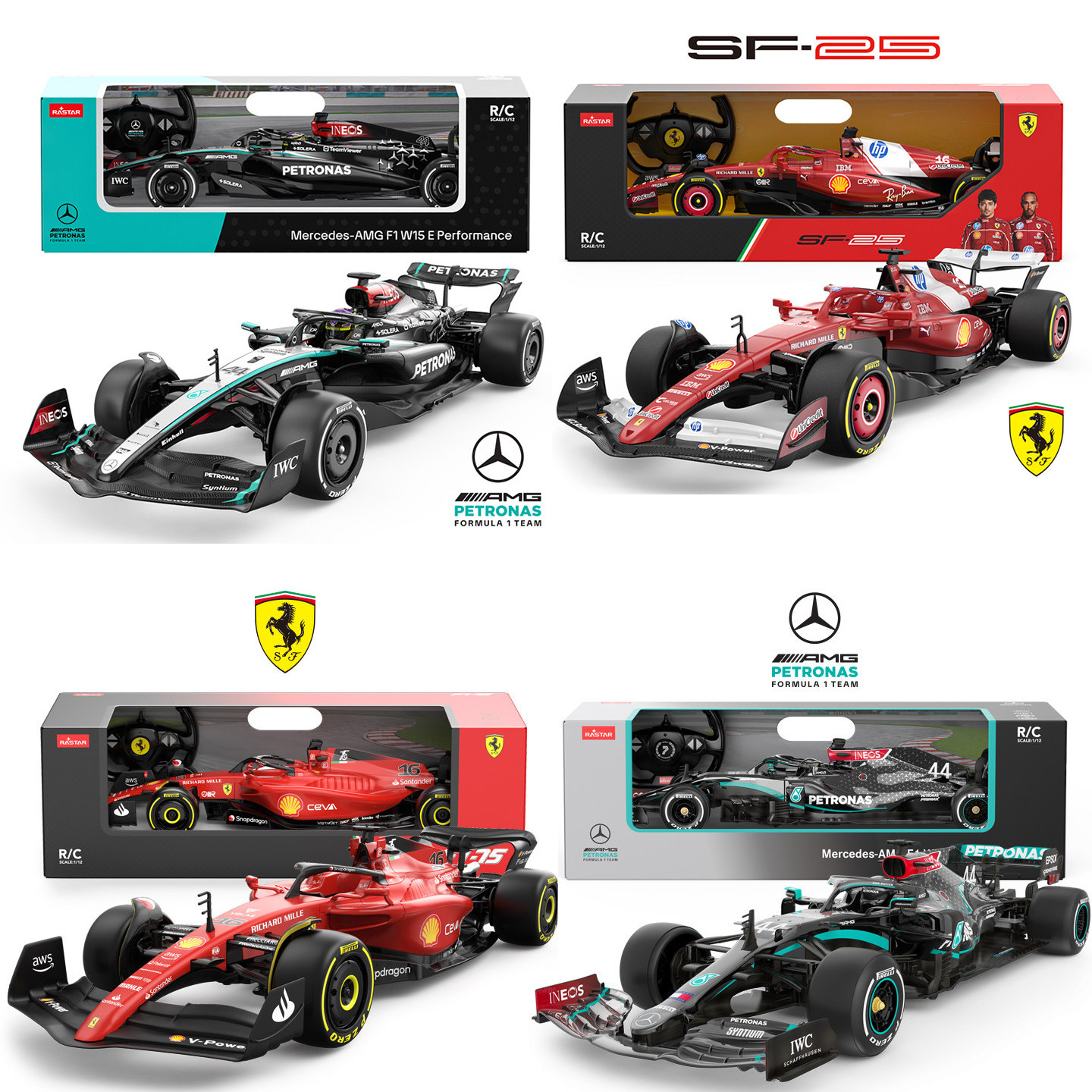 星辉法拉利F1-75方程式遥控汽车rc仿真儿童跑赛车奔驰玩具男孩子