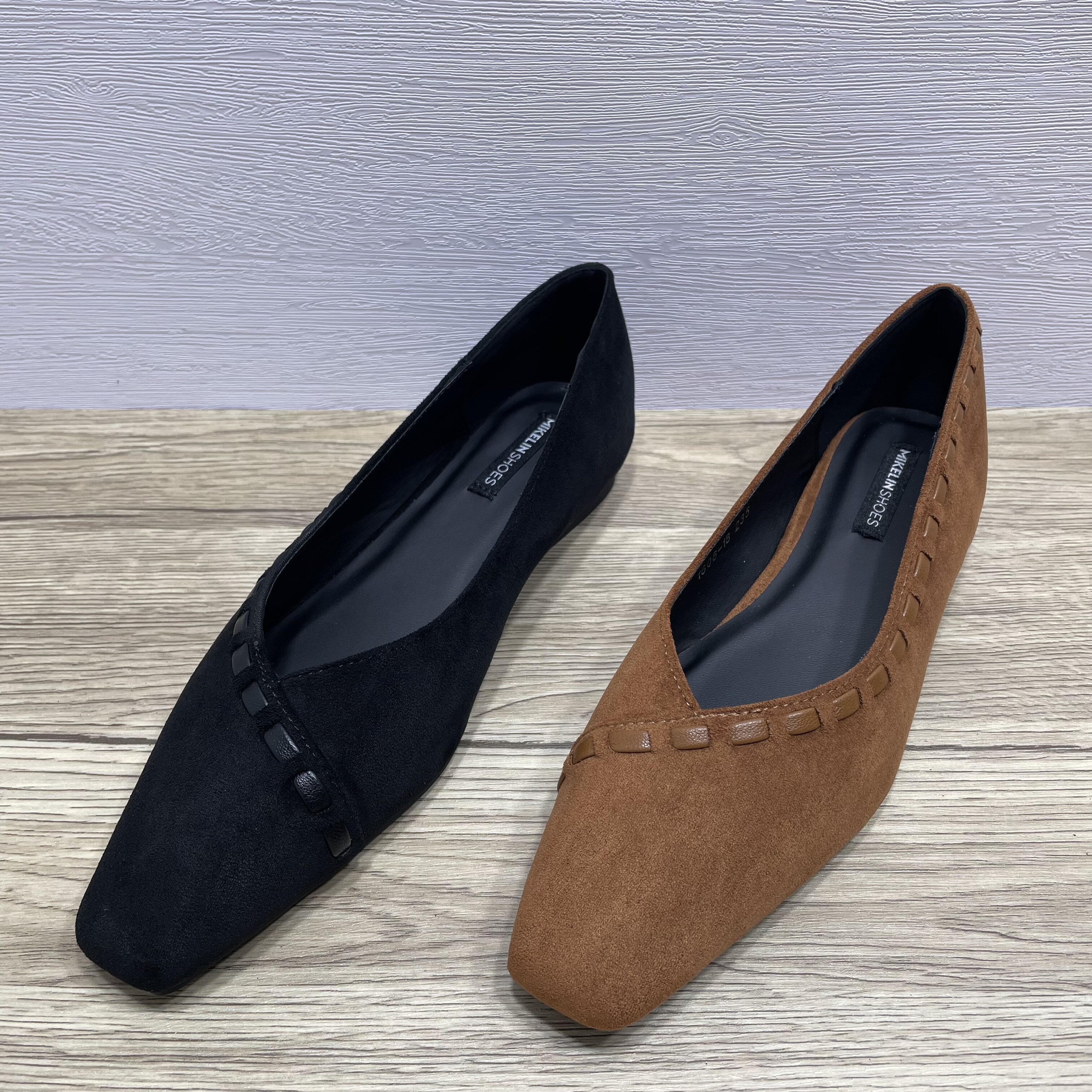 断码处理复古方头内增高韩系单鞋女编织一脚蹬软底瓢鞋时尚奶奶鞋