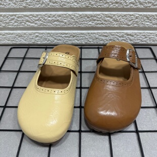 断码处理法式绝美包头半拖鞋女夏季外穿懒人一脚蹬穆勒勃肯凉拖鞋