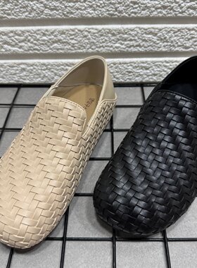 断码处理厚底两穿乐福鞋女春秋款