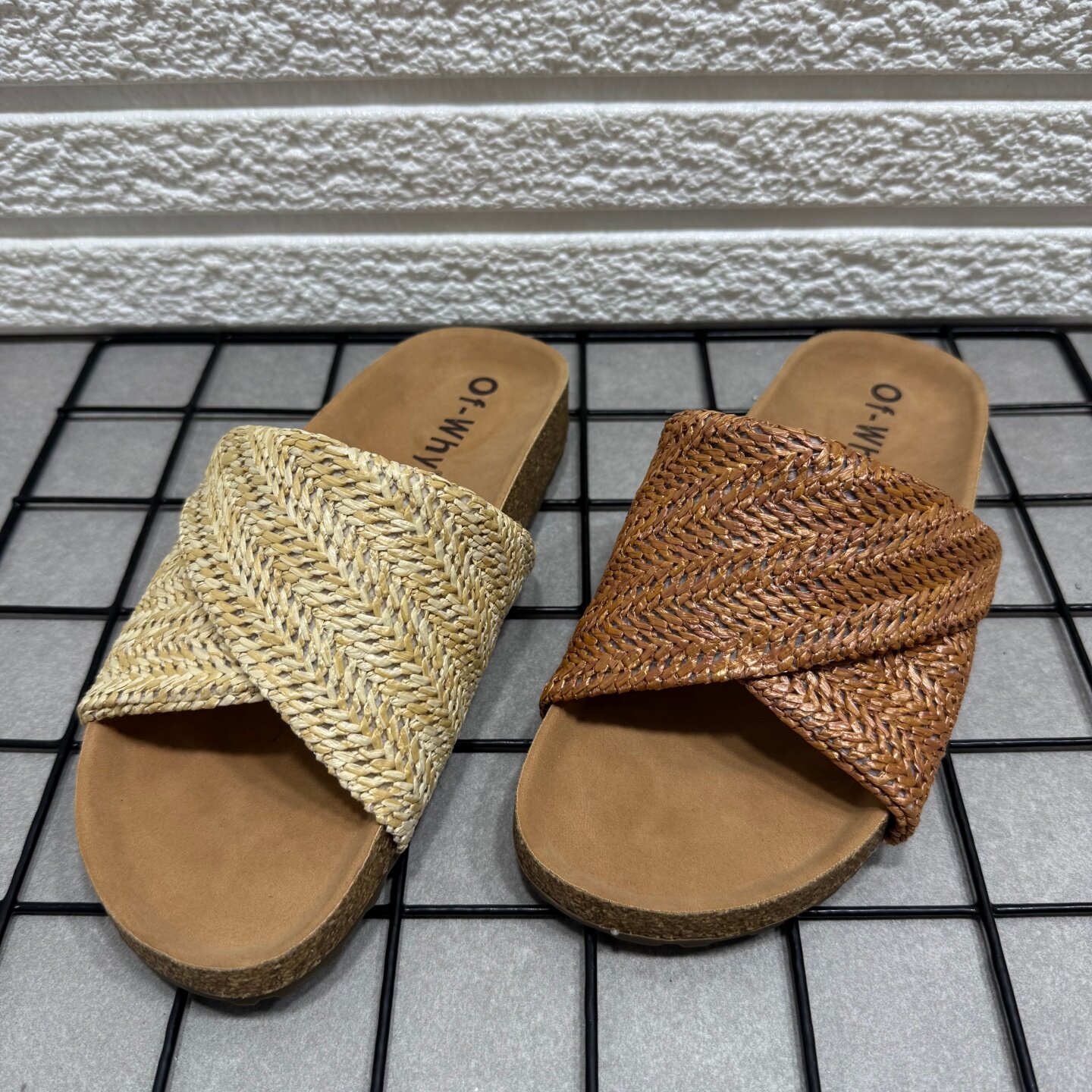 断码处理复古编织度假风凉拖鞋女夏外穿平底凉鞋配裙子露趾一字拖