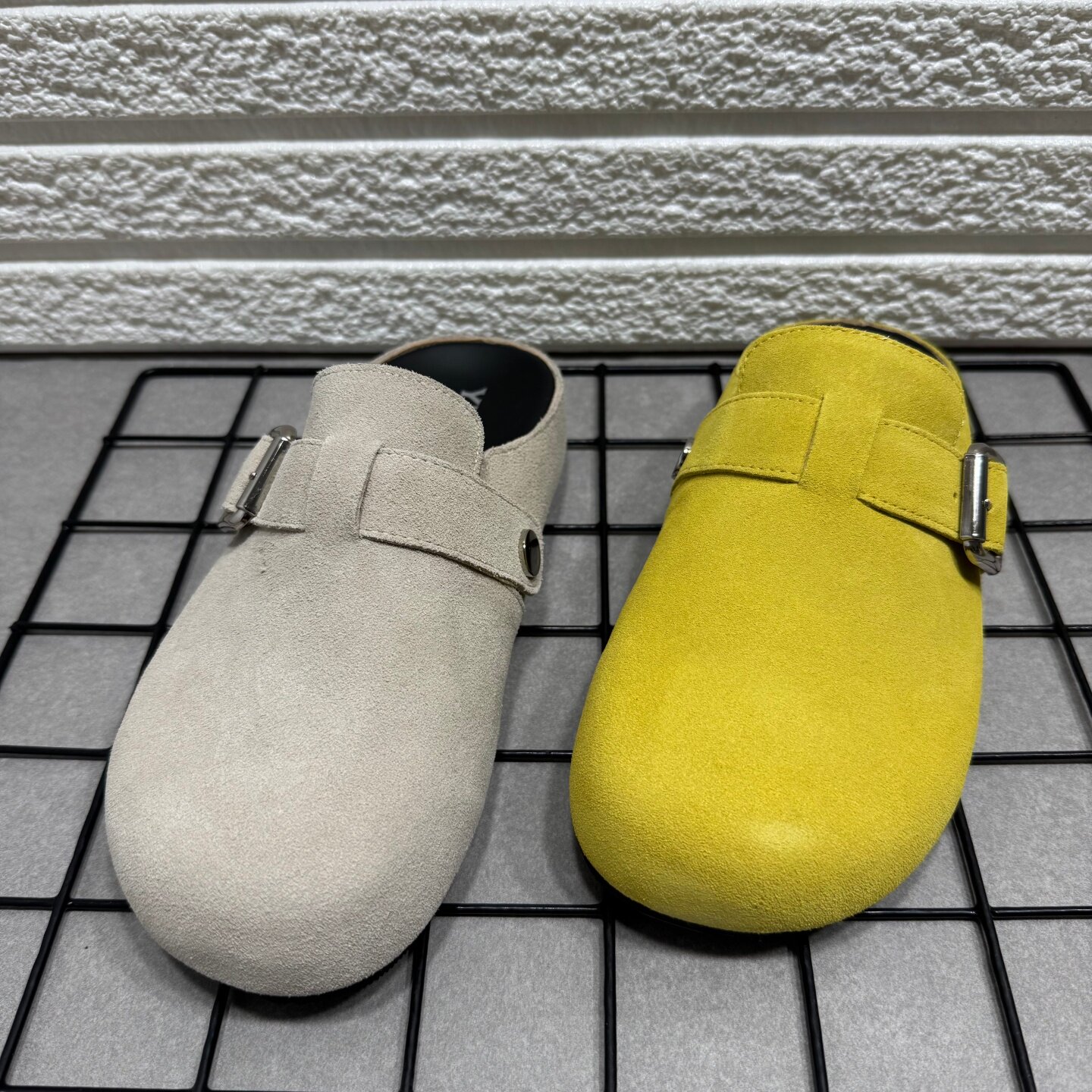 断码处理复古真皮勃肯鞋女外穿厚底一脚蹬软底防滑包头穆勒半拖鞋