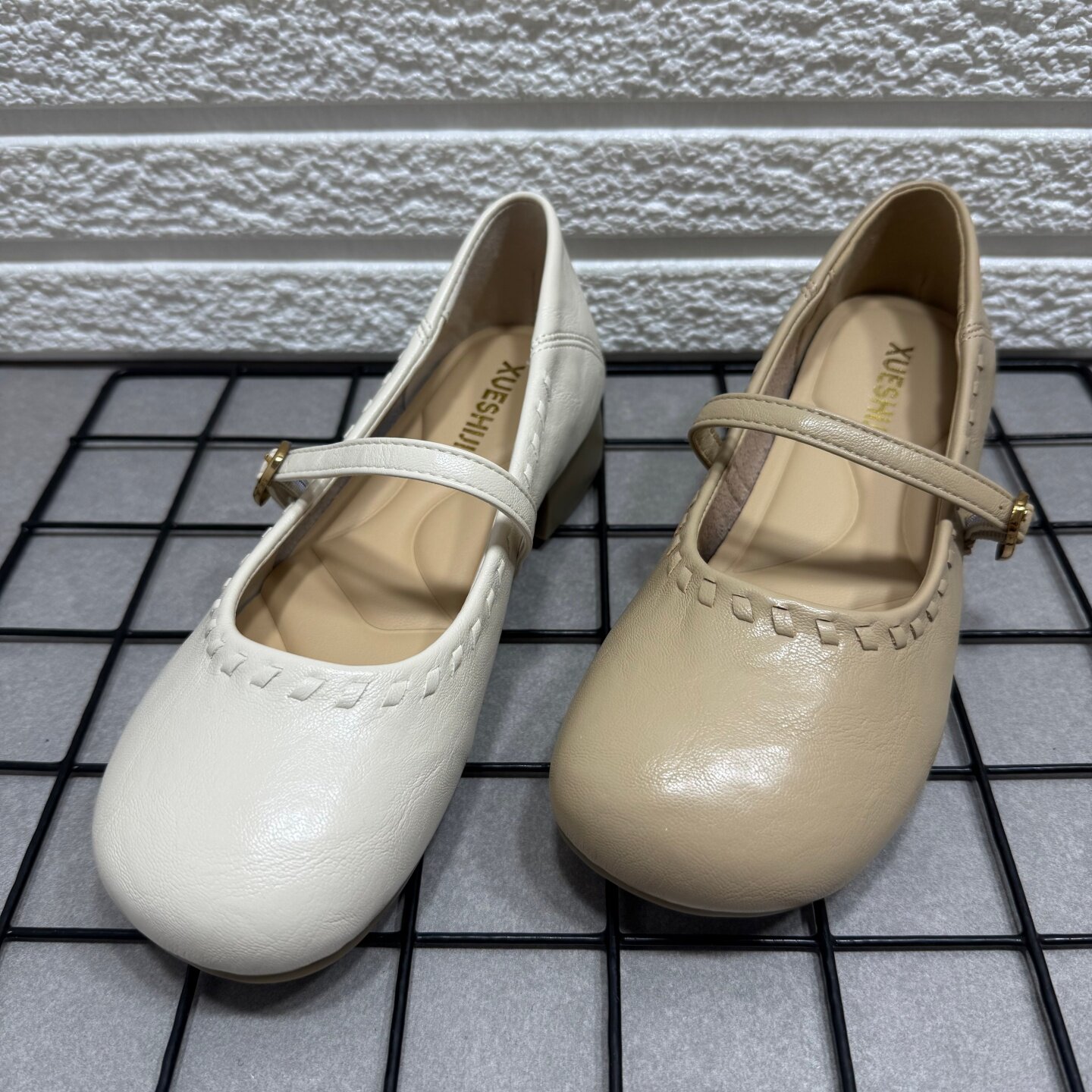 断码处理法式粗低跟玛丽珍单鞋女一字扣浅口软底舒适百搭妈妈鞋女