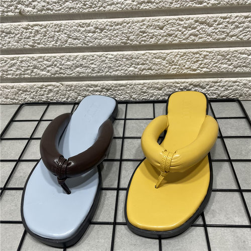 断码处理法式夹脚人字拖鞋女