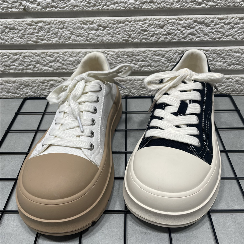 春季新款大头休闲帆布鞋女