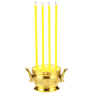 厂家直销义乌跨境货源发光LED电子香祭祀上坟扫墓电香炉蜡烛包邮