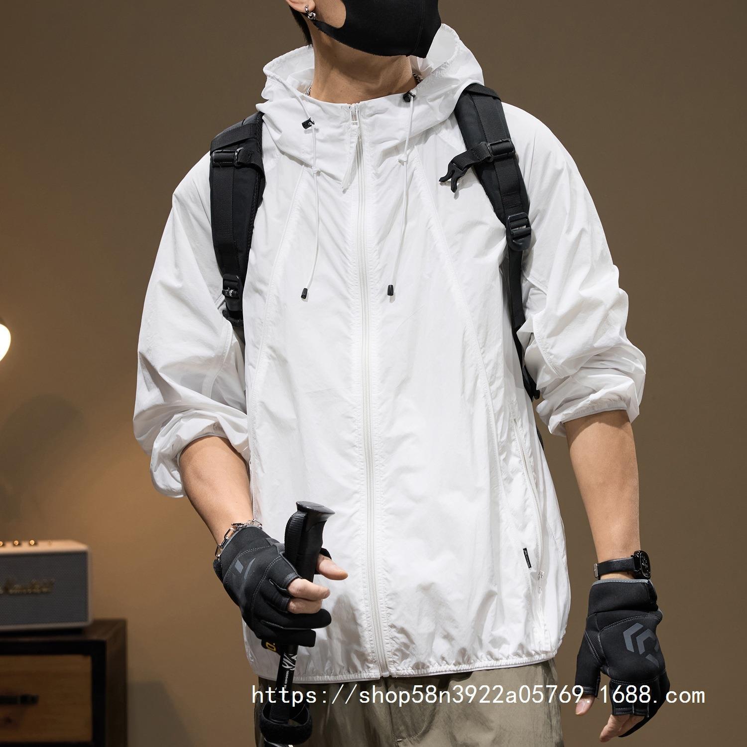防晒衣男2025新款夏季速干冰丝衣服户外钓鱼透气三防外套