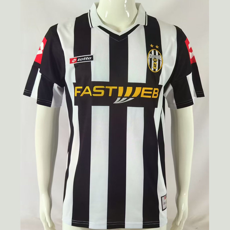 复刻版01-02赛季尤文复古老款球衣 皮耶罗内德维德特雷泽盖足球服