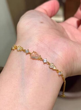 葫芦手链女镀银小众设计气质手饰微镶锆石网红爆款高级感520礼物