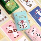 4本入空白页小笔记本拍纸本初品可爱手绘插画设计涂鸦随身便签本