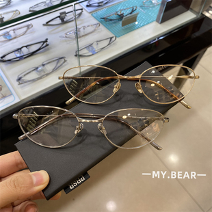 2025秋冬新品 椭圆书呆子眼镜框复古文艺加厚雕刻镜圈眼镜 西太同款