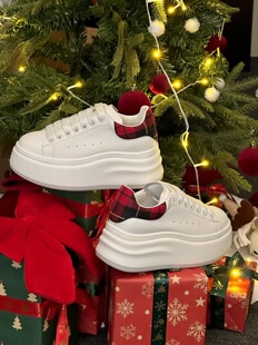 一见心动～大麦麦小白鞋2025新款时尚休闲轻便厚底舒适百搭板鞋