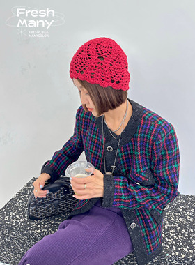 限量！原创设计 重磅古董高定小香风外套敲精致复古洋气配色外套