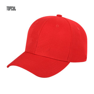 TOPCUL帽子定制定做大头围弯沿订制棒球帽鸭舌帽绣印logo男407002