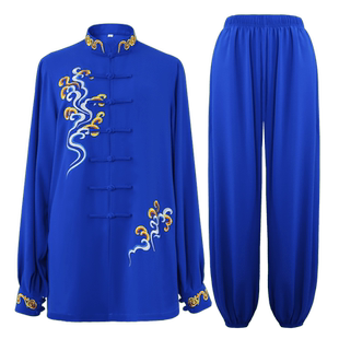 古韵中华春秋款太极服女新款高端品牌太极拳八段锦练功服男中国风