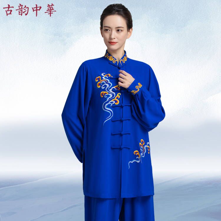 古韵中华春秋款太极服女新款高端品牌太极拳八段锦练功服男中国风-封面