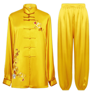 高端品牌太极服女款新款中老年人唐装太极服八段锦练功服女士洋气