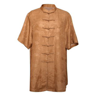 真丝太极服男款夏季太极拳练功服男士新款桑蚕丝太极服夏季薄款