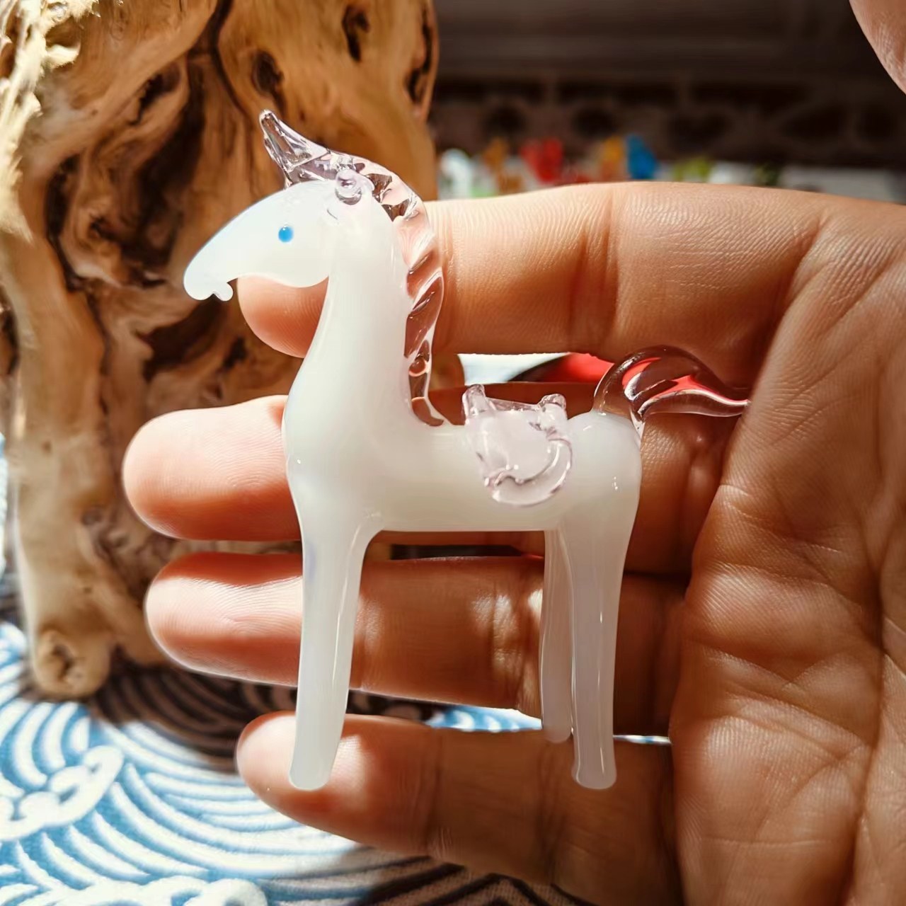 可爱生肖马摆件 ins风简约办公室马到成功展示柜台装饰品拍摄道具图片