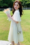 现货新款数据很好2023夏装女式新款连衣裙减龄23830P135K188，女装连衣裙，浙宝296A