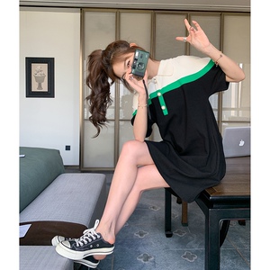 【现货】2023夏装新款连衣裙女polo裙减龄风23809P120K178图片
