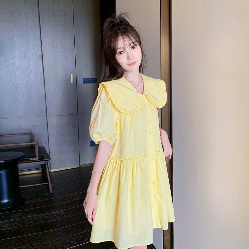 【现货】2023夏装新款连衣裙女减龄连娃娃裙23806P120K178,女装连衣裙,浙宝296A