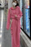 296A【秋装新款】2023休闲火龙果色卫衣套装2339-P180K238，女装运动套装，浙宝296A